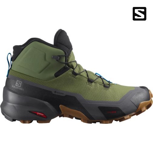 Salomon Cross Hike Stredne GTX Turisticka Obuv Panske Olivovo Zelená | SK 7MUYQK